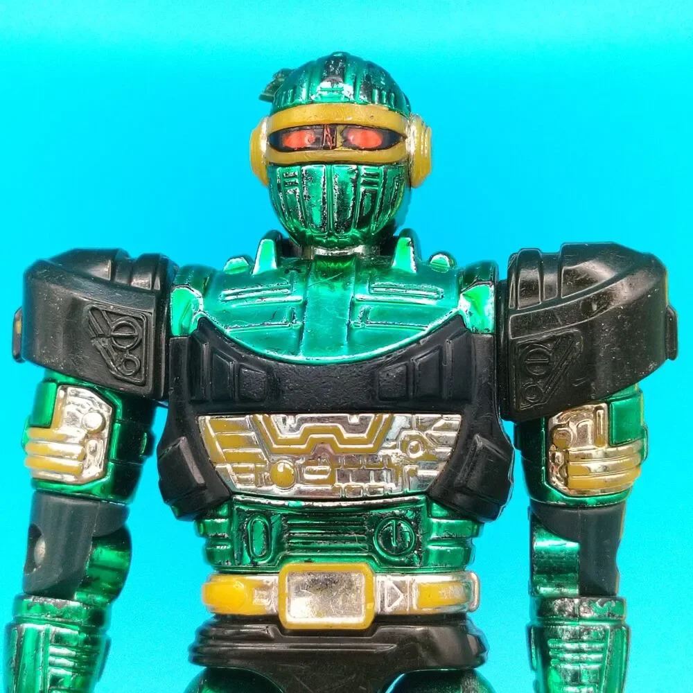 Bandai 1997 Beetleborgs Green Hunter Action Figure Power Rangers 90s